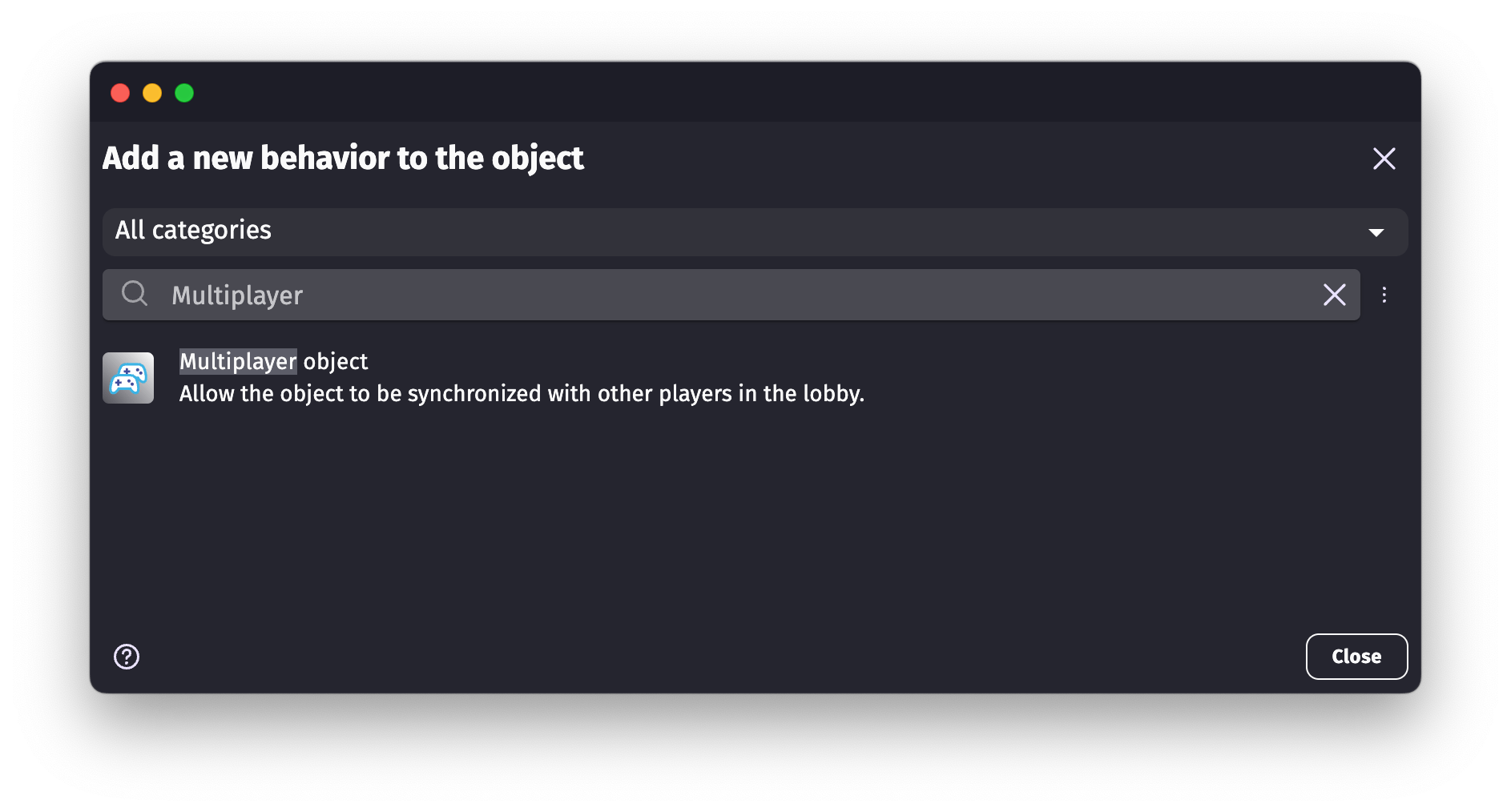 Multiplayer object behavior